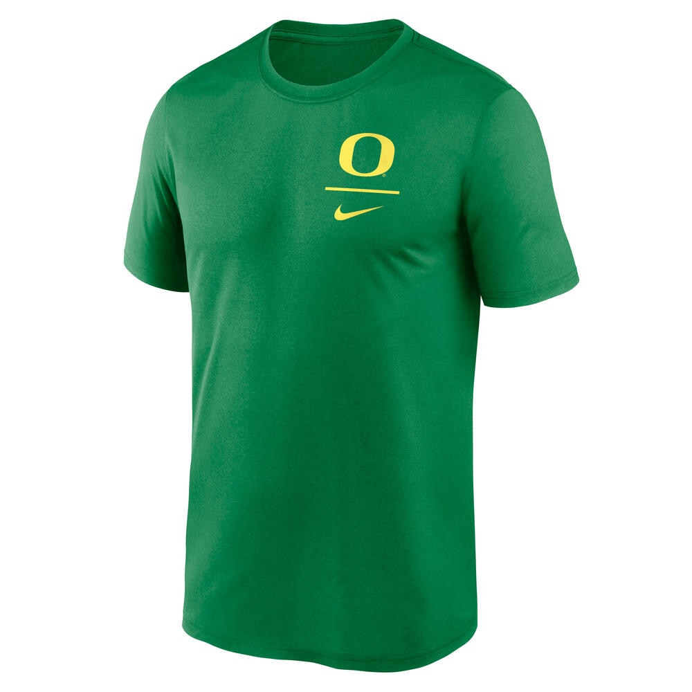 Classic Oregon O, Nike, Green, Crew Neck, Men, Legend, T-Shirt, 853980